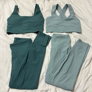 Iwa company ribbed bundle (dark green and light blue)